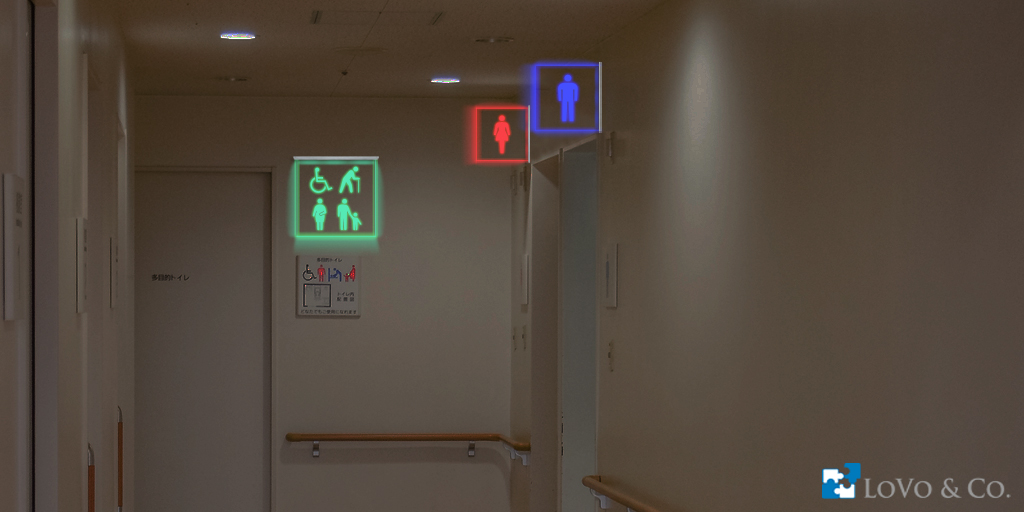トイレのLEDピクトサイン